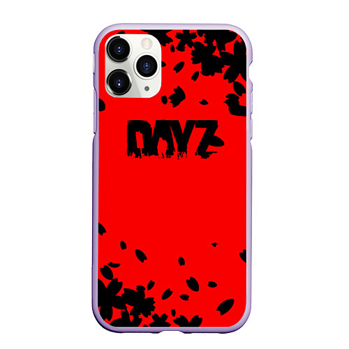 Чехол iPhone 11 Pro матовый Dayz лепестки / 3D-Светло-сиреневый – фото 1