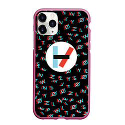 Чехол iPhone 11 Pro матовый Twenty one pilots glitch