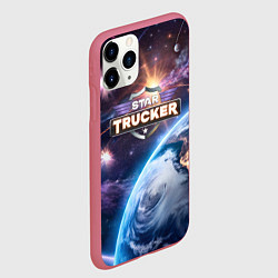Чехол iPhone 11 Pro матовый Star Trucker logo, цвет: 3D-малиновый — фото 2