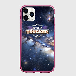 Чехол iPhone 11 Pro матовый Logo Star Trucker, цвет: 3D-малиновый