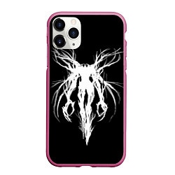 Чехол iPhone 11 Pro матовый Dark gothic angel, цвет: 3D-малиновый