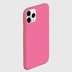 Чехол iPhone 11 Pro матовый Эмоция стыда - розовый, цвет: 3D-малиновый — фото 2