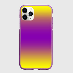 Чехол iPhone 11 Pro матовый Градиент текстура абстракция