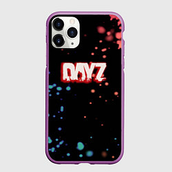 Чехол iPhone 11 Pro матовый Dayz краски боке, цвет: 3D-фиолетовый