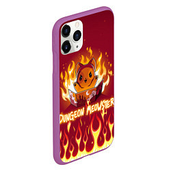 Чехол iPhone 11 Pro матовый Mr DnD Meowster, цвет: 3D-фиолетовый — фото 2