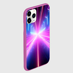 Чехол iPhone 11 Pro матовый Неновый путь, цвет: 3D-фиолетовый — фото 2