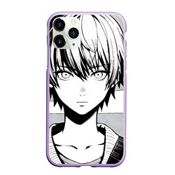 Чехол iPhone 11 Pro матовый A boy manga, цвет: 3D-светло-сиреневый