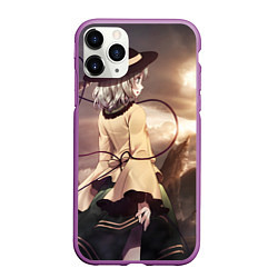 Чехол iPhone 11 Pro матовый Touhou Project Койши Комейдзи взгляд на рассвет