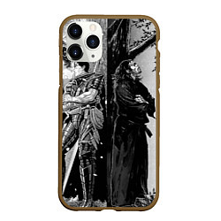 Чехол iPhone 11 Pro матовый Berserk and Miyamoto Musashi, цвет: 3D-коричневый