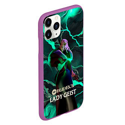 Чехол iPhone 11 Pro матовый Lady Geist Deadlock, цвет: 3D-фиолетовый — фото 2