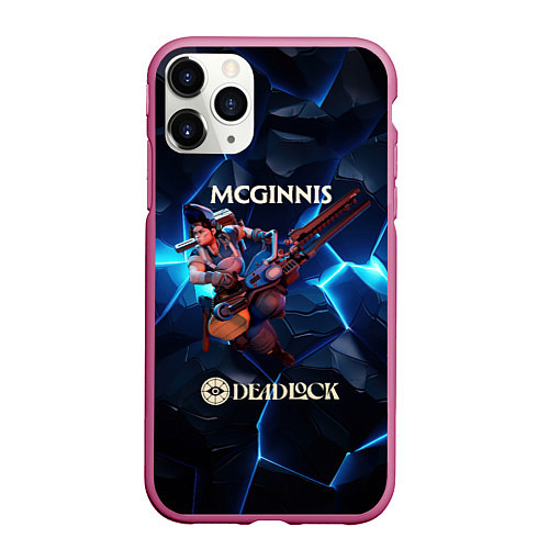 Чехол iPhone 11 Pro матовый Deadlock McGinnis / 3D-Малиновый – фото 1