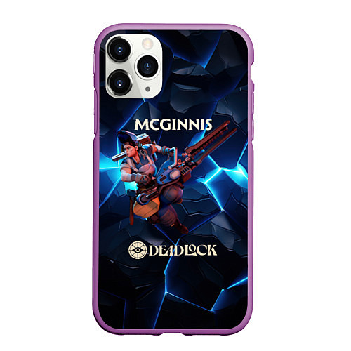 Чехол iPhone 11 Pro матовый Deadlock McGinnis / 3D-Фиолетовый – фото 1