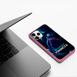 Чехол iPhone 11 Pro матовый Виндикта Deadlock, цвет: 3D-малиновый — фото 2