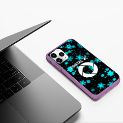 Чехол iPhone 11 Pro матовый Portal winter, цвет: 3D-фиолетовый — фото 2