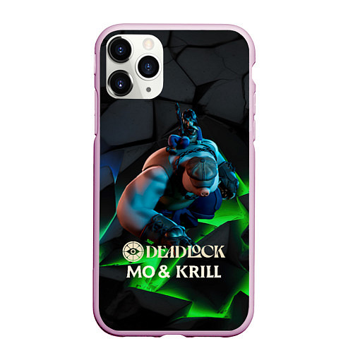 Чехол iPhone 11 Pro матовый Mo & Krill Deadlock / 3D-Розовый – фото 1