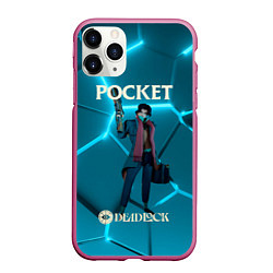 Чехол iPhone 11 Pro матовый Pocket Deadlock, цвет: 3D-малиновый