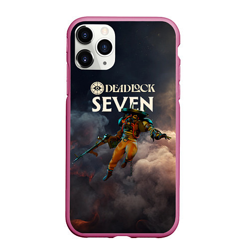 Чехол iPhone 11 Pro матовый Deadlock Seven / 3D-Малиновый – фото 1