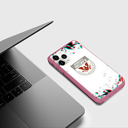 Чехол iPhone 11 Pro матовый State of decay краски, цвет: 3D-малиновый — фото 2