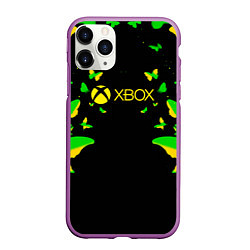 Чехол iPhone 11 Pro матовый Xbox бабочки