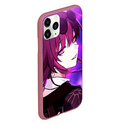 Чехол iPhone 11 Pro матовый Honkai Star Rail Kafka violet light, цвет: 3D-малиновый — фото 2