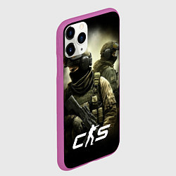 Чехол iPhone 11 Pro матовый CS спецназ, цвет: 3D-фиолетовый — фото 2