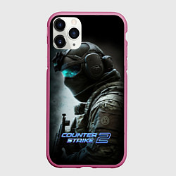 Чехол iPhone 11 Pro матовый Counter strike 2 спецназ
