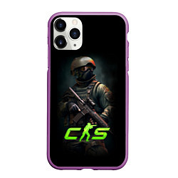 Чехол iPhone 11 Pro матовый CS counter terrorist