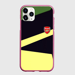 Чехол iPhone 11 Pro матовый Arsenal geometry, цвет: 3D-малиновый