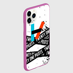 Чехол iPhone 11 Pro матовый Twenty one pilots rock, цвет: 3D-фиолетовый — фото 2
