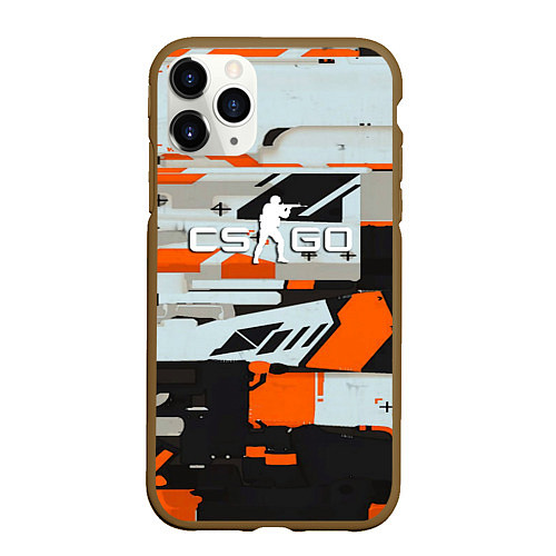 Чехол iPhone 11 Pro матовый Asimov cs go / 3D-Коричневый – фото 1