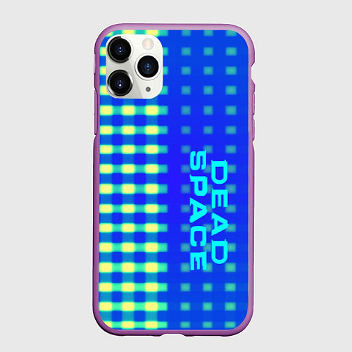 Чехол iPhone 11 Pro матовый Dead space текстура айзека / 3D-Фиолетовый – фото 1