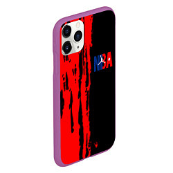 Чехол iPhone 11 Pro матовый NBA краски, цвет: 3D-фиолетовый — фото 2