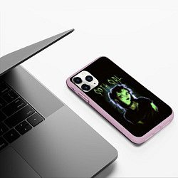 Чехол iPhone 11 Pro матовый Goth girl - Beetlejuice, цвет: 3D-розовый — фото 2