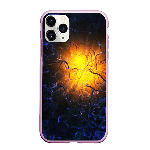 Чехол iPhone 11 Pro матовый Абстракция зарождение звезды / 3D-Розовый – фото 1