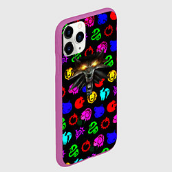 Чехол iPhone 11 Pro матовый Ведьмак x dota, цвет: 3D-фиолетовый — фото 2