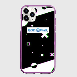 Чехол iPhone 11 Pro матовый God of war game patten, цвет: 3D-фиолетовый