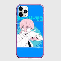 Чехол iPhone 11 Pro матовый Макима персонаж Человек-бензопила