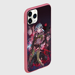 Чехол iPhone 11 Pro матовый Мастера меча онлайн - Призрачная пуля, цвет: 3D-малиновый — фото 2