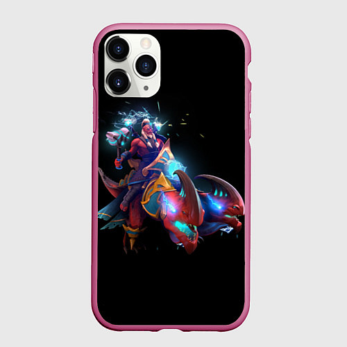 Чехол iPhone 11 Pro матовый Disruptor dota 2 / 3D-Малиновый – фото 1
