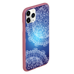 Чехол iPhone 11 Pro матовый Гигантские морские медузы, цвет: 3D-малиновый — фото 2