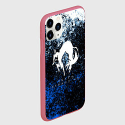 Чехол iPhone 11 Pro матовый Deathstranding холодные краски, цвет: 3D-малиновый — фото 2