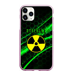 Чехол iPhone 11 Pro матовый S T A L K E R 2 кислотный стиль, цвет: 3D-розовый