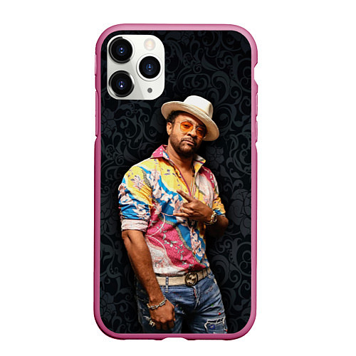 Чехол iPhone 11 Pro матовый Shaggy - bombastic / 3D-Малиновый – фото 1