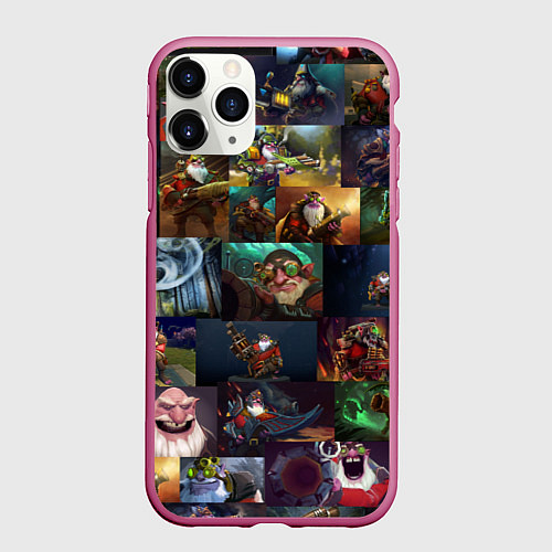 Чехол iPhone 11 Pro матовый Sniper Dota 2 / 3D-Малиновый – фото 1