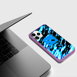 Чехол iPhone 11 Pro матовый DOTA холодные краски, цвет: 3D-фиолетовый — фото 2