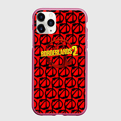 Чехол iPhone 11 Pro матовый Borderlands logo pattern
