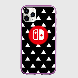 Чехол iPhone 11 Pro матовый Нинтендо лёд и пламя краски, цвет: 3D-фиолетовый