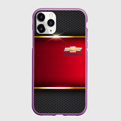 Чехол iPhone 11 Pro матовый Chevrolet metal auto