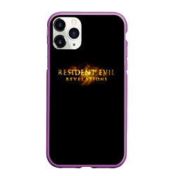 Чехол iPhone 11 Pro матовый Resident Evil 7 biohazard, цвет: 3D-фиолетовый