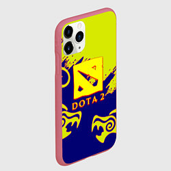 Чехол iPhone 11 Pro матовый Dota dragon steel, цвет: 3D-малиновый — фото 2